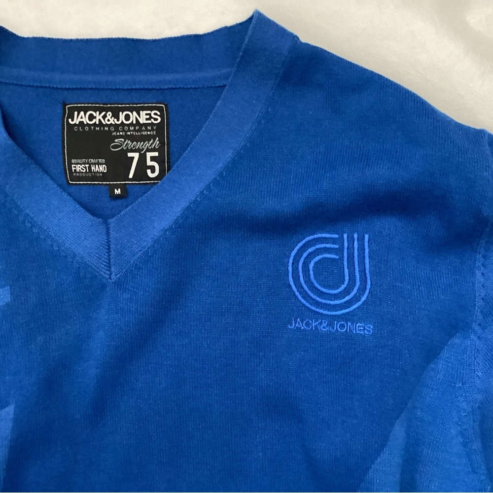 Jack & Jones Strength 75 Knit V-Neck Sweater, Size M